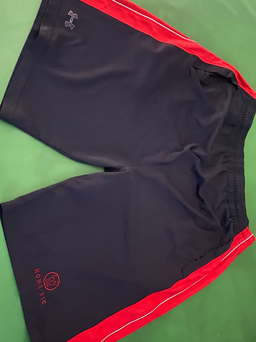 Under Armour Men’s Black with Red Trim Athletic Shorts